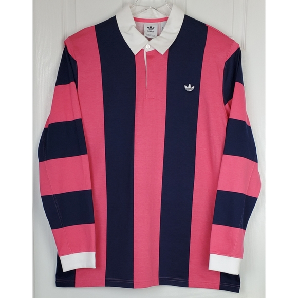 adidas Other - NWT Adidas striped rugby polo shirt